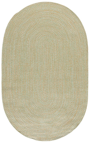 Safavieh Braided Hand Woven Runner Rug In Serene Light Green And Sage For Indoor And Outdoor Spaces Light Green ,Sage Polypropylene Pile Bra260w-5ov