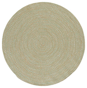 Safavieh Braided Hand Woven Runner Rug In Serene Light Green And Sage For Indoor And Outdoor Spaces Light Green ,Sage Polypropylene Pile Bra260w-5r