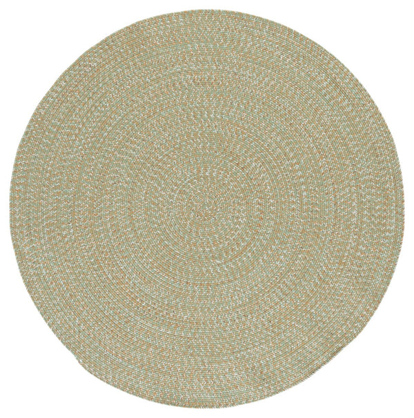 Safavieh Braided Hand Woven Runner Rug In Serene Light Green And Sage For Indoor And Outdoor Spaces Light Green ,Sage Polypropylene Pile Bra260w-5r