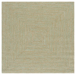 Safavieh Braided Hand Woven Runner Rug In Serene Light Green And Sage For Indoor And Outdoor Spaces Light Green ,Sage Polypropylene Pile Bra260w-5sq