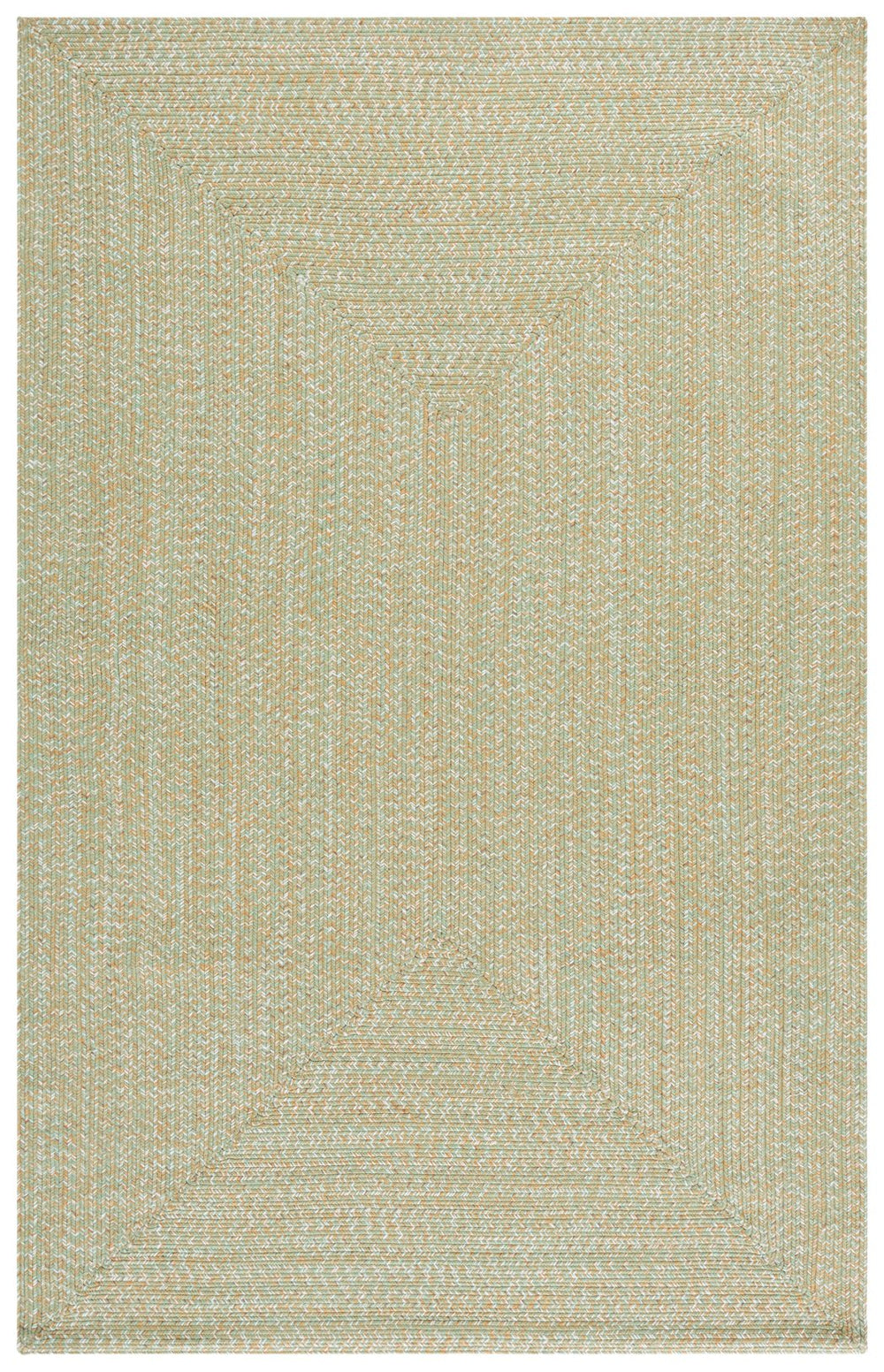 Safavieh Braided 260W Light Green/Sage 2X4 Hand‑Woven Polypropylene Rug — Coastal Indoor/Outdoor Accent Mat, Durable BRA260W-24HM