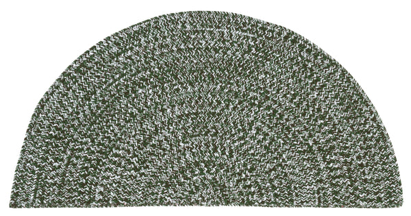 Safavieh Braided Light Sage Area Rug - Handwoven Comfort For Indoor & Outdoor Spaces, Easy Care & Stylish Design Dark Green Polypropylene Pile Bra260x-8