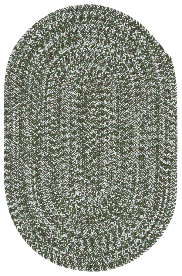 Safavieh Braided Light Sage Area Rug - Handwoven Comfort For Indoor & Outdoor Spaces, Easy Care & Stylish Design Dark Green Polypropylene Pile Bra260x-8