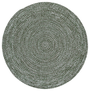 Safavieh Braided Hand Woven Runner Rug In Serene Light Green And Sage For Indoor And Outdoor Spaces Dark Green Polypropylene Pile Bra260x-5r