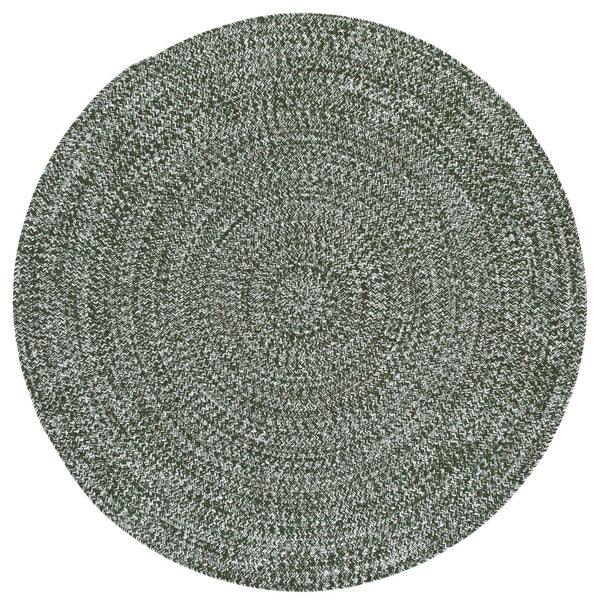 Safavieh Braided Hand Woven Runner Rug In Serene Light Green And Sage For Indoor And Outdoor Spaces Dark Green Polypropylene Pile Bra260x-5r