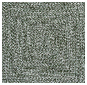 Safavieh Braided Hand Woven Runner Rug In Serene Light Green And Sage For Indoor And Outdoor Spaces Dark Green Polypropylene Pile Bra260x-5sq