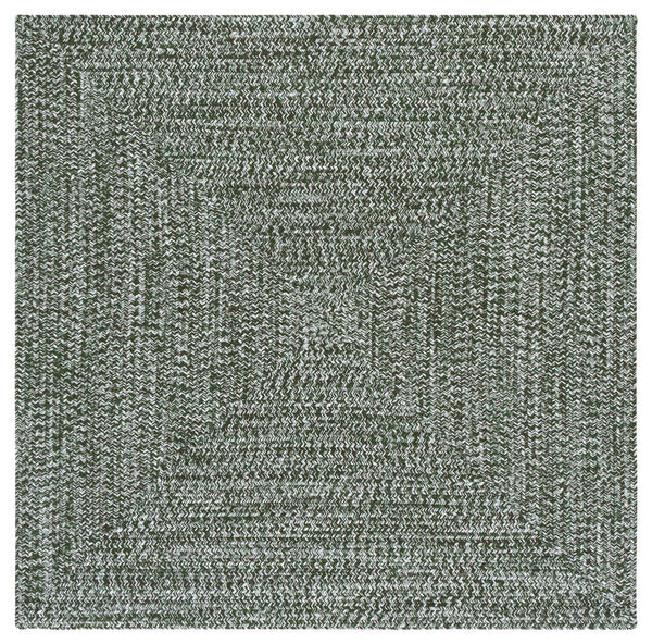 Safavieh Braided Hand Woven Runner Rug In Serene Light Green And Sage For Indoor And Outdoor Spaces Dark Green Polypropylene Pile Bra260x-5sq