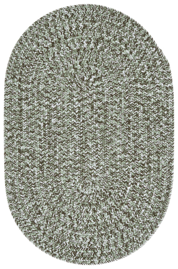 Safavieh Braided Light Sage Area Rug - Handwoven Comfort For Indoor & Outdoor Spaces, Easy Care & Stylish Design Green Polypropylene Pile Bra260y-6