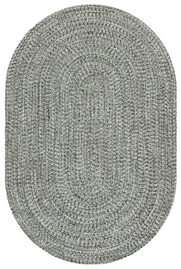 Safavieh Braided Hand Woven Runner Rug In Serene Light Green And Sage For Indoor And Outdoor Spaces Green Polypropylene Pile Bra260y-4ov