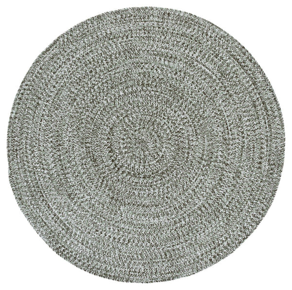 Safavieh Braided Hand Woven Runner Rug In Serene Light Green And Sage For Indoor And Outdoor Spaces Green Polypropylene Pile Bra260y-5r