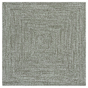 Safavieh Braided Hand Woven Runner Rug In Serene Light Green And Sage For Indoor And Outdoor Spaces Green Polypropylene Pile Bra260y-5sq