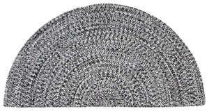 Safavieh Braided Light Sage Area Rug - Handwoven Comfort For Indoor & Outdoor Spaces, Easy Care & Stylish Design Black ,Ivory Polypropylene Pile Bra260z-3