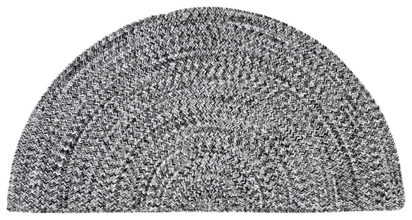 Safavieh Braided Light Sage Area Rug - Handwoven Comfort For Indoor & Outdoor Spaces, Easy Care & Stylish Design Black ,Ivory Polypropylene Pile Bra260z-3