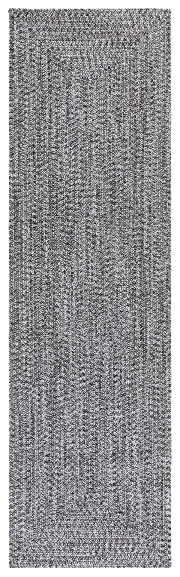 Safavieh Braided Light Sage Area Rug - Handwoven Comfort For Indoor & Outdoor Spaces, Easy Care & Stylish Design Black ,Ivory Polypropylene Pile Bra260z-3