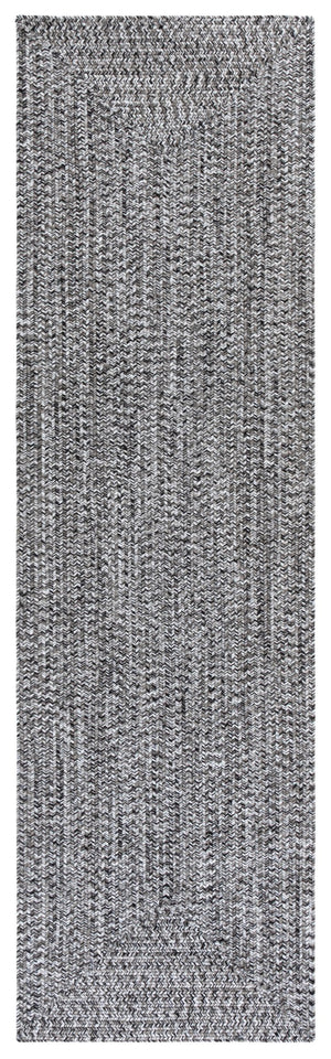 Safavieh Braided 2X4 Black & Ivory Braided Rug — Low-Profile 2 Ft X 4 Ft Polypropylene Indoor/Outdoor Accent Rug BRA260Z-24HM
