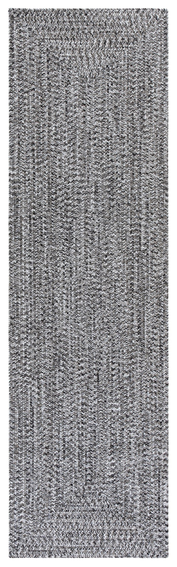 Safavieh Braided 2X4 Black & Ivory Braided Rug — Low-Profile 2 Ft X 4 Ft Polypropylene Indoor/Outdoor Accent Rug BRA260Z-24HM