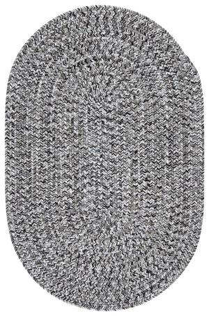Safavieh Braided 2X4 Black & Ivory Braided Rug — Low-Profile 2 Ft X 4 Ft Polypropylene Indoor/Outdoor Accent Rug BRA260Z-24HM
