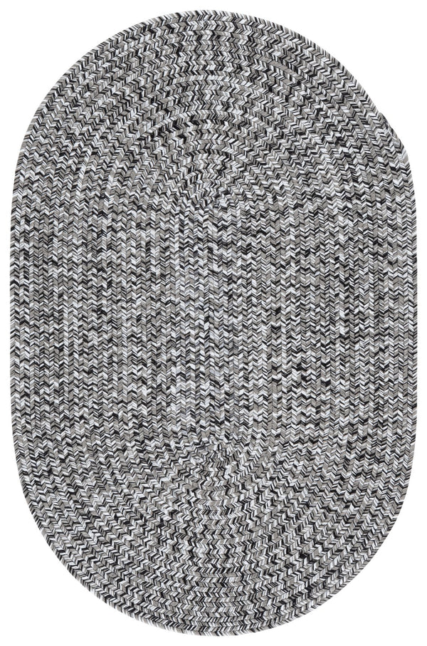Safavieh Braided 2X4 Black & Ivory Braided Rug — Low-Profile 2 Ft X 4 Ft Polypropylene Indoor/Outdoor Accent Rug BRA260Z-24HM