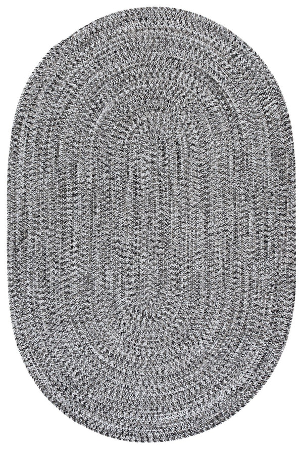 Safavieh Braided Hand Woven Runner Rug In Serene Light Green And Sage For Indoor And Outdoor Spaces Black ,Ivory Polypropylene Pile Bra260z-4ov