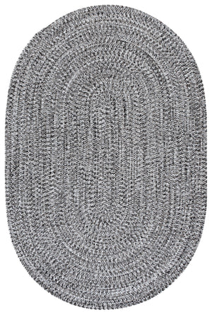 Safavieh Braided Light Sage Area Rug - Handwoven Comfort For Indoor & Outdoor Spaces, Easy Care & Stylish Design Black ,Ivory Polypropylene Pile Bra260z-3