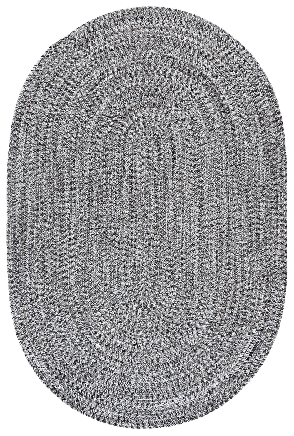 Safavieh Braided 2X4 Black & Ivory Braided Rug — Low-Profile 2 Ft X 4 Ft Polypropylene Indoor/Outdoor Accent Rug BRA260Z-24HM