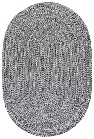 Safavieh Braided 2X4 Black & Ivory Braided Rug — Low-Profile 2 Ft X 4 Ft Polypropylene Indoor/Outdoor Accent Rug BRA260Z-24HM