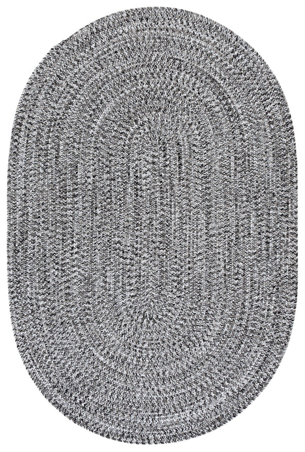 Safavieh Braided 2X4 Black & Ivory Braided Rug — Low-Profile 2 Ft X 4 Ft Polypropylene Indoor/Outdoor Accent Rug BRA260Z-24HM