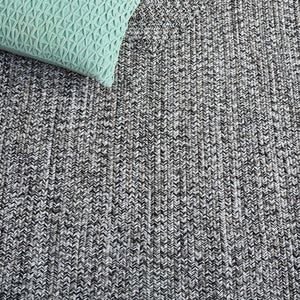 Safavieh Braided Hand Woven Runner Rug In Serene Light Green And Sage For Indoor And Outdoor Spaces Black ,Ivory Polypropylene Pile Bra260z-5