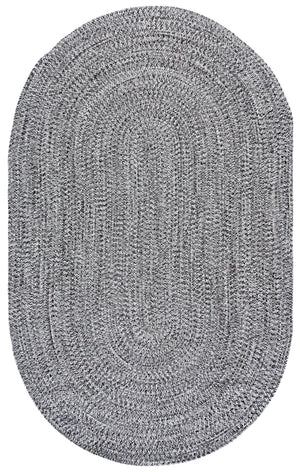Safavieh Braided 2X4 Black & Ivory Braided Rug — Low-Profile 2 Ft X 4 Ft Polypropylene Indoor/Outdoor Accent Rug BRA260Z-24HM