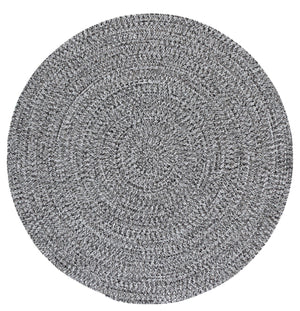 Safavieh Braided 2X4 Black & Ivory Braided Rug — Low-Profile 2 Ft X 4 Ft Polypropylene Indoor/Outdoor Accent Rug BRA260Z-24HM