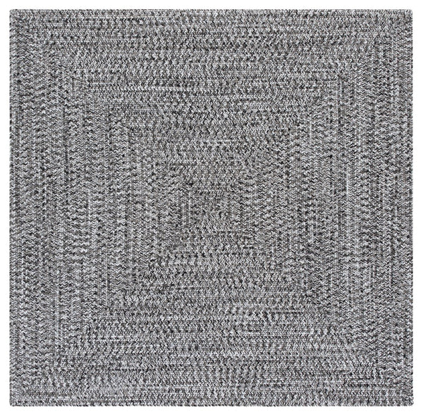 Safavieh Braided 2X4 Black & Ivory Braided Rug — Low-Profile 2 Ft X 4 Ft Polypropylene Indoor/Outdoor Accent Rug BRA260Z-24HM