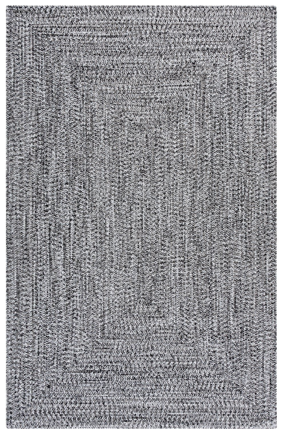 Safavieh Braided 2X4 Black & Ivory Braided Rug — Low-Profile 2 Ft X 4 Ft Polypropylene Indoor/Outdoor Accent Rug BRA260Z-24HM