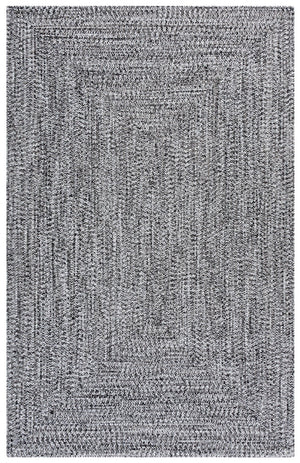 Safavieh Braided 2X4 Black & Ivory Braided Rug — Low-Profile 2 Ft X 4 Ft Polypropylene Indoor/Outdoor Accent Rug BRA260Z-24HM