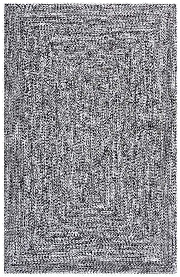 Safavieh Braided 2X4 Black & Ivory Braided Rug — Low-Profile 2 Ft X 4 Ft Polypropylene Indoor/Outdoor Accent Rug BRA260Z-24HM