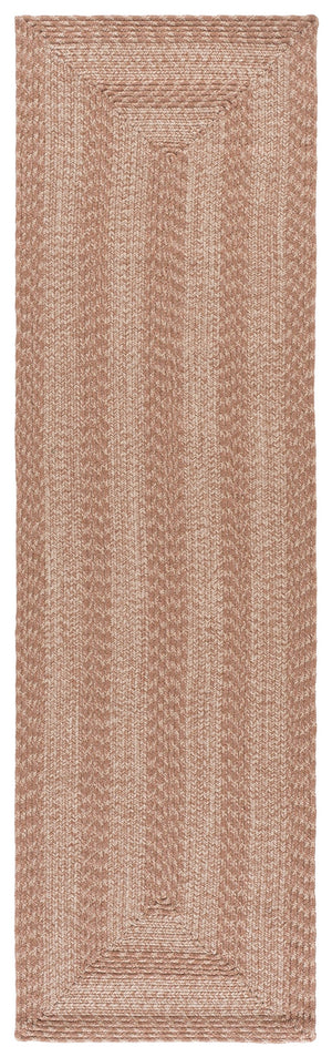 Safavieh Braided Coastal Beige Round Rug — Low-Profile, Durable Braided Polypropylene For Indoor/Outdoor Use 5'-0" x 5'-0" BRA265B-5R