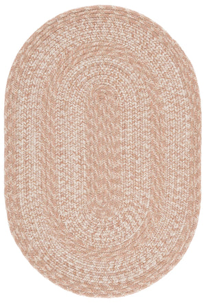 Safavieh Braided Beige Handwoven Polypropylene Area Rug — Low-Profile, Stain-Resistant, Washable, Durable 5'-0" x 5'-0" BRA265B-5SQ