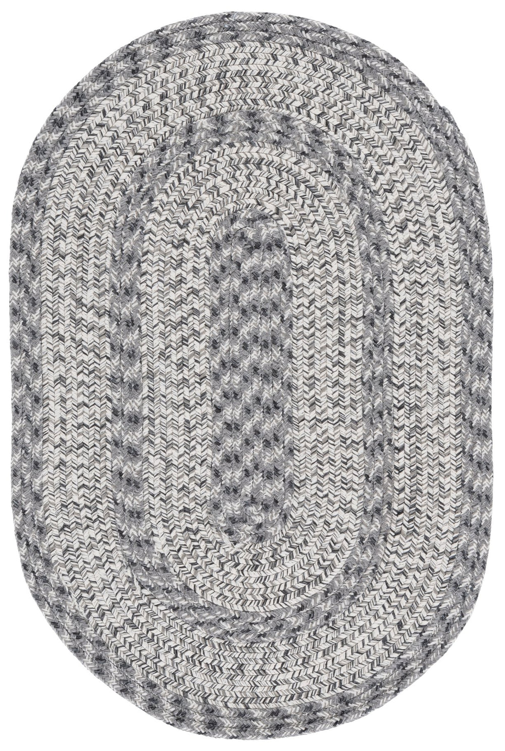 Safavieh Braided Grey Indoor/Outdoor Area Rug — Durable Polypropylene, Handwoven Braided Texture, Low-Maintenance 8'-0" x 10'-0" BRA265F-8