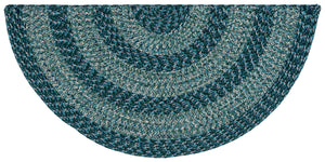 Safavieh Braided Hand-Woven Blue & Green Accent Rug — Washable Polypropylene, Low-Profile, Durable Style 3'-0" x 5'-0" BRA265N-3
