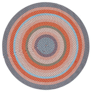 Safavieh Braided Rust & Multi 2X4 Runner Rug — Hand‑Woven Polypropylene, Low-Profile Indoors/Outdoors Durable BRA270P-24HM