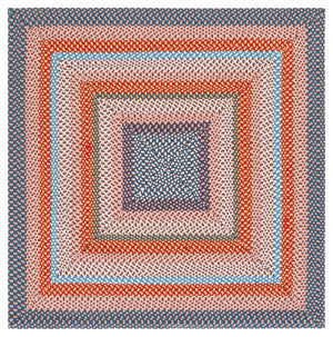 Safavieh Braided Rust & Multi 2X4 Runner Rug — Hand‑Woven Polypropylene, Low-Profile Indoors/Outdoors Durable BRA270P-24HM