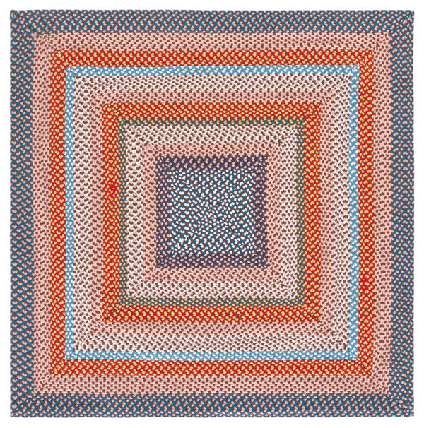 Safavieh Braided Rust & Multi 2X4 Runner Rug — Hand‑Woven Polypropylene, Low-Profile Indoors/Outdoors Durable BRA270P-24HM