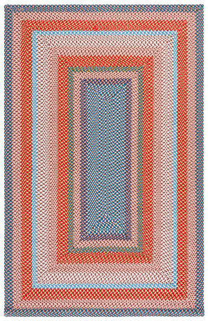 Safavieh Braided Rust & Multi 2X4 Runner Rug — Hand‑Woven Polypropylene, Low-Profile Indoors/Outdoors Durable BRA270P-24HM