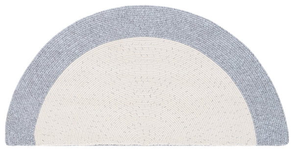 Safavieh Braided Indoor Outdoor Area Rug - Hand Woven Polypropylene, Washable, Durable & Versatile Design Ivory ,Grey Polypropylene Pile Bra281a-6