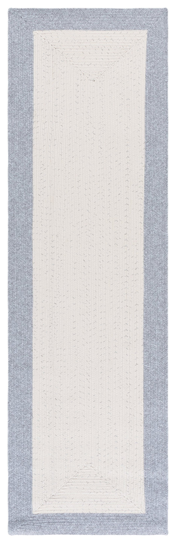Safavieh Braided Handwoven 2'X4' Ivory & Grey Rug - Low-Profile Polypropylene Indoor/Outdoor Accent, Washable BRA281A-24HM