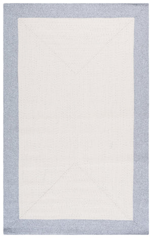 Safavieh Braided Area Rug - Elegant Ivory And Grey Runner For Indoor/Outdoor Spaces, Washable Design Ivory ,Grey Polypropylene Pile Bra281a-5
