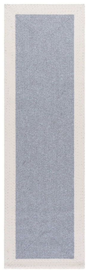 Safavieh Braided Area Rug - Elegant Ivory And Grey Runner For Indoor/Outdoor Spaces, Washable Design Grey ,Ivory Polypropylene Pile Bra281f-28