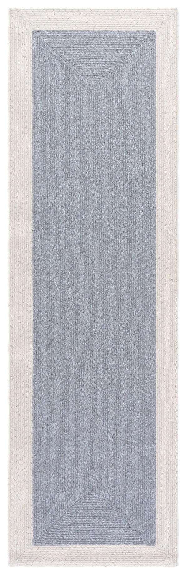 Safavieh Braided Area Rug - Elegant Ivory And Grey Runner For Indoor/Outdoor Spaces, Washable Design Grey ,Ivory Polypropylene Pile Bra281f-28