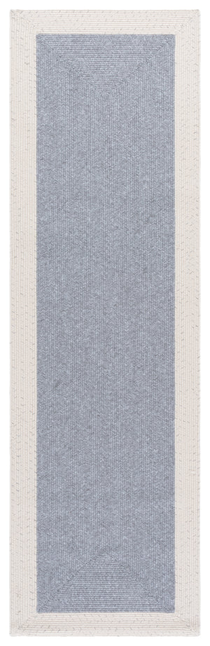 Safavieh Braided Indoor Outdoor Area Rug - Hand Woven Polypropylene, Washable, Durable & Versatile Design Grey ,Ivory Polypropylene Pile Bra281f-4