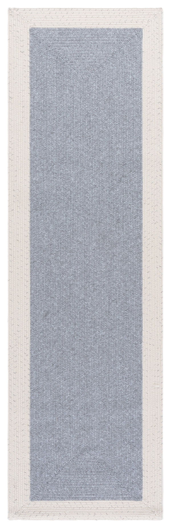 Safavieh Braided Indoor Outdoor Area Rug - Hand Woven Polypropylene, Washable, Durable & Versatile Design Grey ,Ivory Polypropylene Pile Bra281f-4