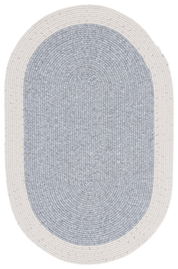 Safavieh Braided 281F Grey/Ivory 2'X4' Low-Profile Indoor/Outdoor Rug – Durable Polypropylene, Washable, Versatile BRA281F-24HM